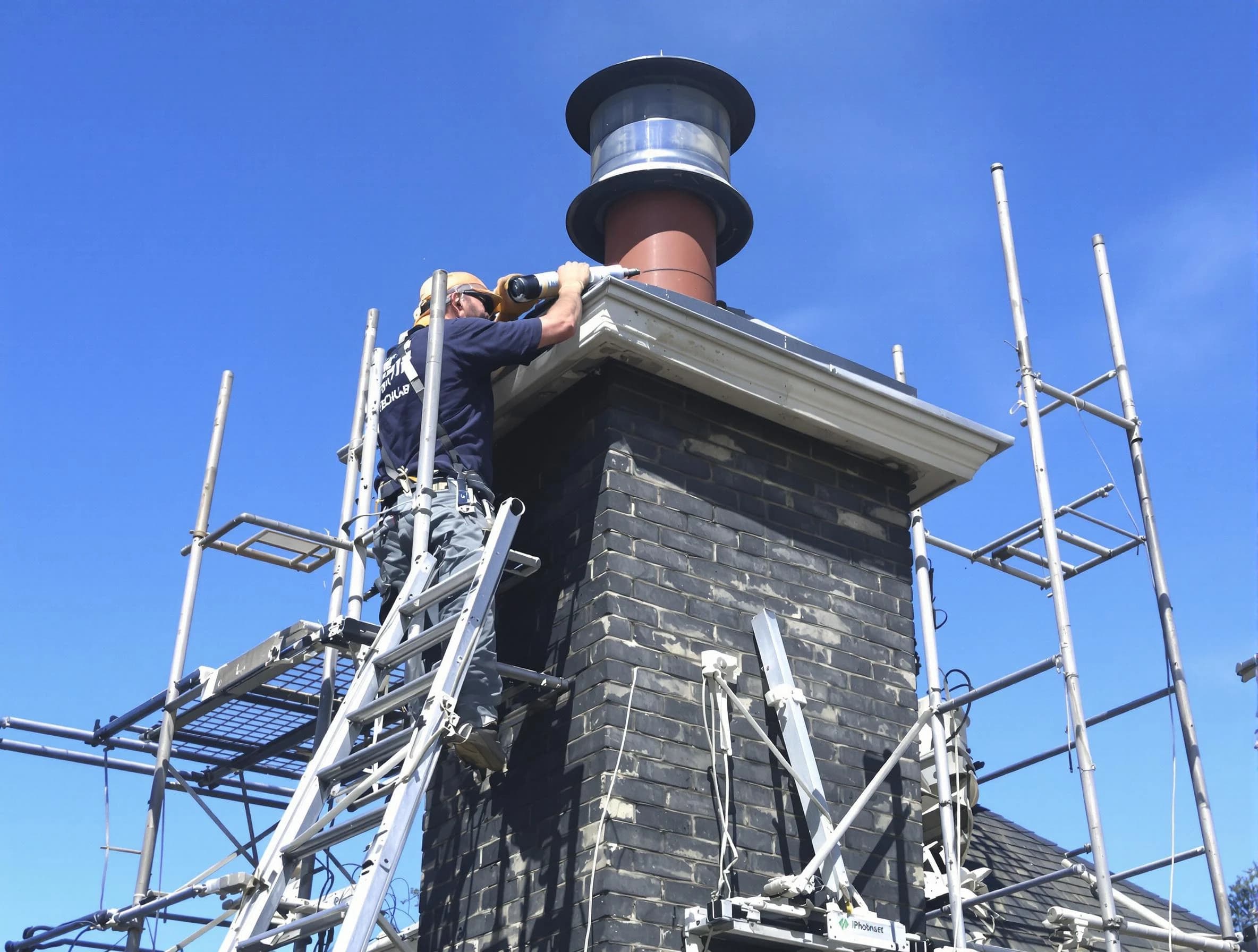 Sturdy chimney crown finished by South Valley Chimney Sweep in South Valley, NM
